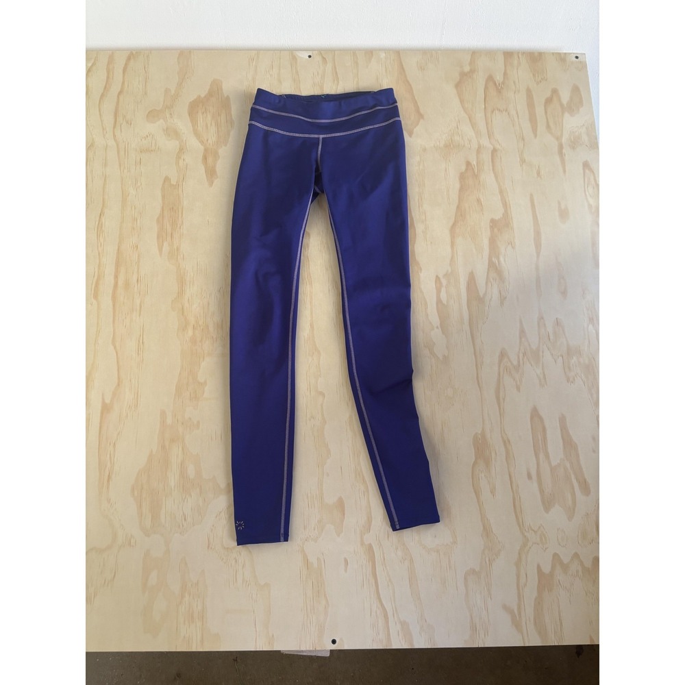 Athleta Leggings Womens XST Tall Purple Ankle Stretch Yoga Gym Running